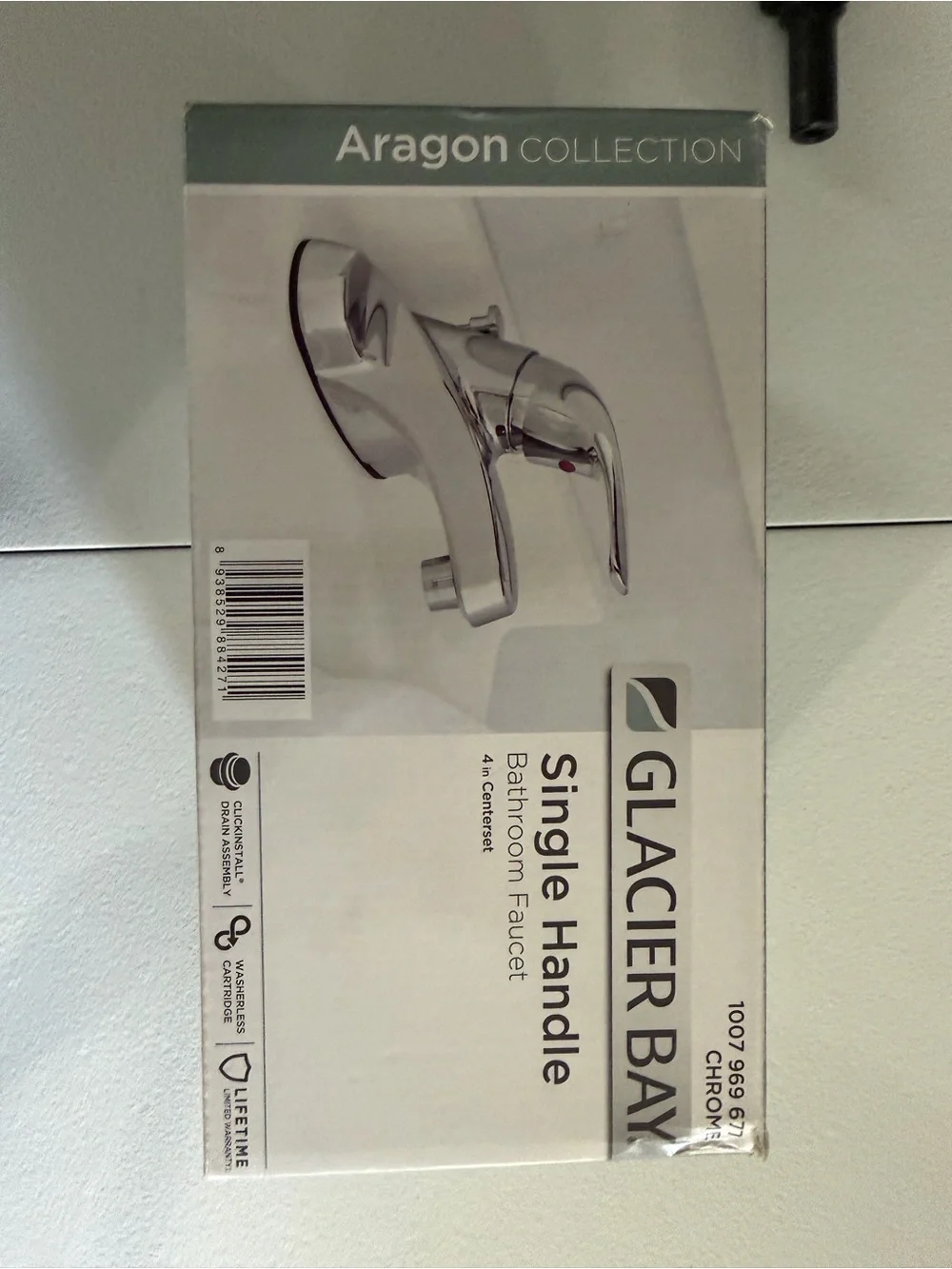 Glacier Bay Aragon Collection Single Handle Bathroom Faucet - Chrome